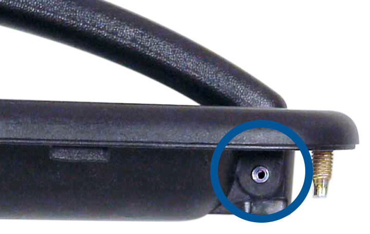 app coiled pin automotive door handle close up